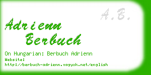 adrienn berbuch business card